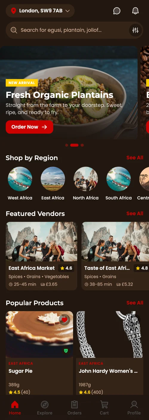 Zora Market published mobile app home screen